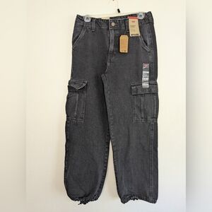 NWT Levi's '94 Baggy Cargo Black Pants Size 26x30